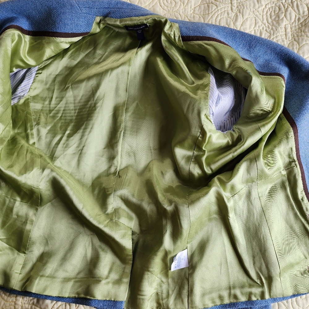 Lands' End Light Blue Blazer sz 10 - Picture 6 of 15